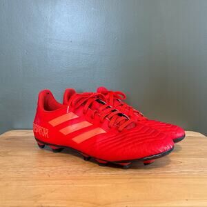 Adidas Predator 19.4 FxG Firm Ground Solar Red Soccer Cleats 7.5 Men's